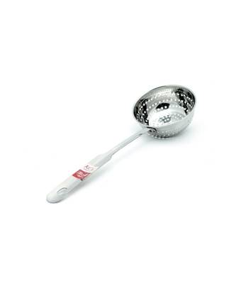 KCL Stainless Steel Powa Jhara Handheld Colander/Strainer with Hole Bowl Shape - 1 Unit 1