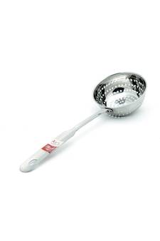 KCL Stainless Steel Powa Jhara Handheld Colander/Strainer with Hole Bowl Shape - 1 Unit
