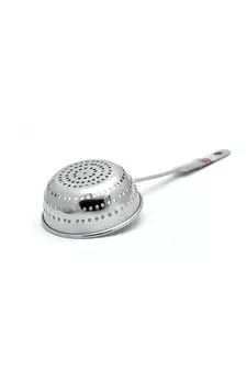 KCL Stainless Steel Powa Jhara Handheld Colander/Strainer with Hole Bowl Shape - 1 Unit