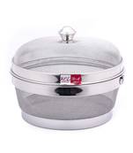 KCL Miska Stainless Steel Fruit & Vegetable Basket with Lid - 12 Inch Large