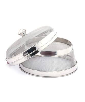 KCL Miska Stainless Steel Fruit & Vegetable Basket with Lid - 12 Inch Large 3