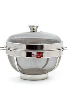 KCL Stainless Steel Orbit Fruit & Vegetable Basket with Cover - Diameter - 10 Inches