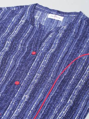 Blue printed cotton ethnic-kurtis 5