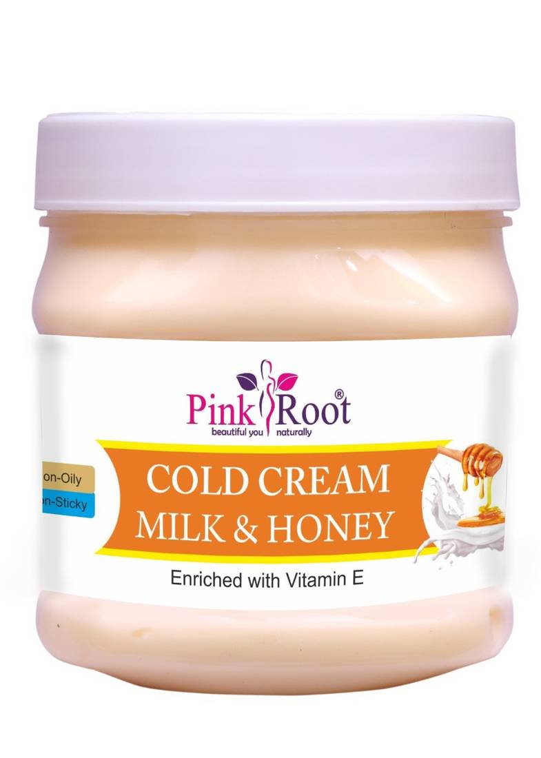 Cold Cream Milk & Honey 500GM with Pearl Facial Kit 80gm PINK ROOT