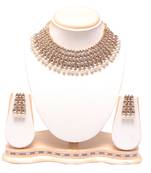 Kundan white stone studded raani haar - necklace set