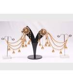 Bahubali earrings with hair extension