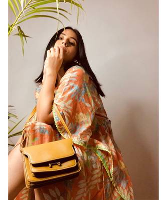 Orange Tropical Kaftan 4