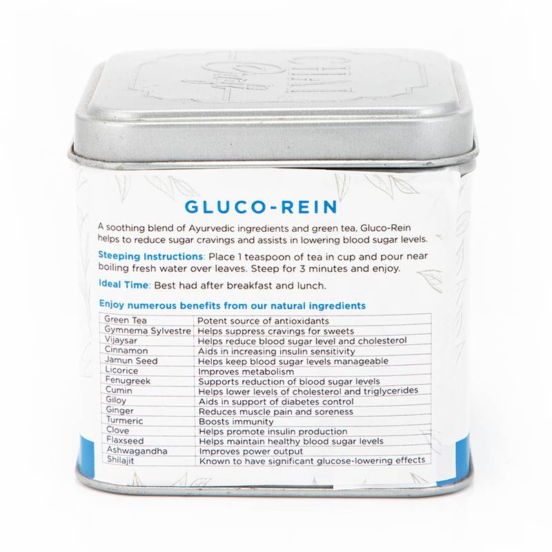 GLUCO-REIN Herbal Green Tea -Keep Sugar Levels in Control, Loose Leaf ...