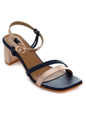 Trends & Trades Women's Party Block Heel Sandal_Blue 1