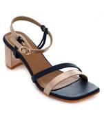 Trends & Trades Women's Party Block Heel Sandal_Blue