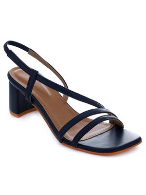 Trends & Trades Women's Party Block Heel Sandal_Blue 1