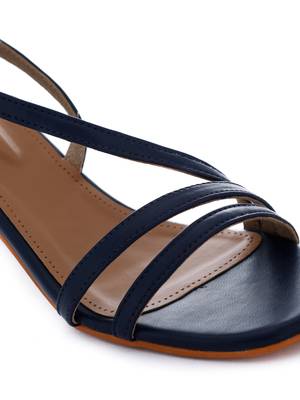 Trends & Trades Women's Party Block Heel Sandal_Blue 3
