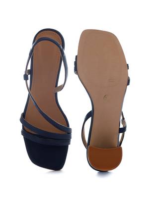 Trends & Trades Women's Party Block Heel Sandal_Blue 5