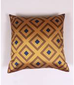 Gold colour Cushion Cover in Polyester(16X16IN)