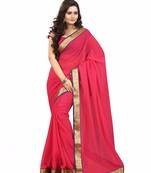 MAHATI peach bangalore_silk plain chiffon sarees with blouse