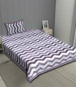 Grush 100% Cotton Jaipuri Block Print Single Bedsheet With Pillow Cover