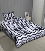 Grush 100% Cotton Jaipuri Block Print Single Bedsheet With Pillow Cover