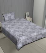 Grush 100% Cotton Jaipuri Block Print Single Bedsheet With Pillow Cover