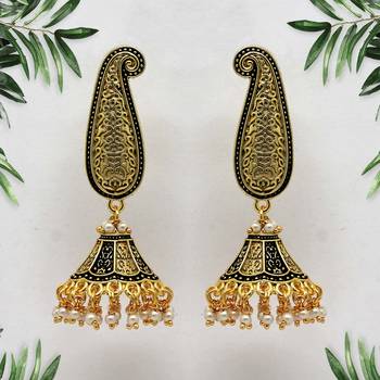 Black jhumkas 1