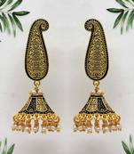 Black jhumkas