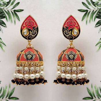 Pink jhumkas 1