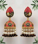 Pink jhumkas