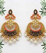 Maroon danglers-drops