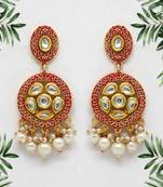 Maroon danglers-drops