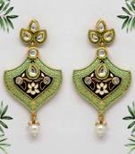 Maroon danglers-drops