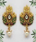 Maroon danglers-drops