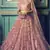 Bewitching Purple Sequins embroidered net fabric Lehenga Choli for bride