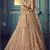 Beige Sequins embroidered net Semi Stitched bridal lehenga