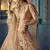 Beige Sequins embroidered net Semi Stitched bridal lehenga