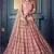 Marvellous Pink Sequins & thread embroidered net fabric Party wear Lehenga choli