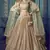 Beige Sequins embroidered net semi stitched Bridal lehenga