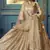 Beige Sequins embroidered net semi stitched Bridal lehenga