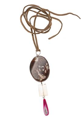 Brown agate necklaces 1