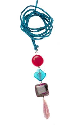 Multicolor agate necklaces 1