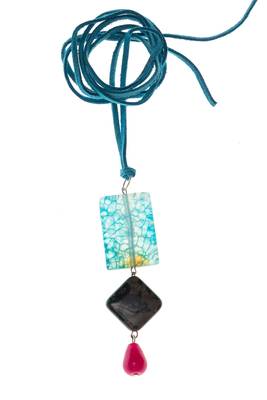 Multicolor agate necklaces 1