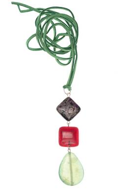 Multicolor agate necklaces 1