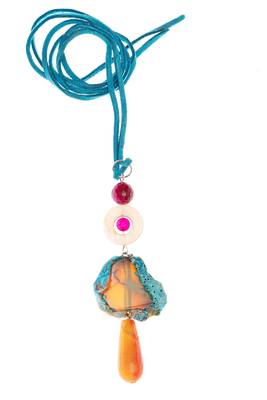 Multicolor agate necklaces 1