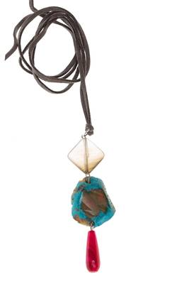 Multicolor agate necklaces 1