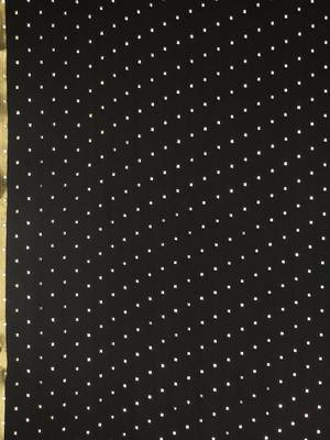 Black printed georgette saree with blouse 5