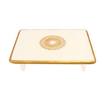 New Year Decoration Wooden Chowki Coffee Table End Stool Puja Chowki Bajot 2