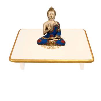New Year Decoration Wooden Chowki Coffee Table End Stool Puja Chowki Bajot 5