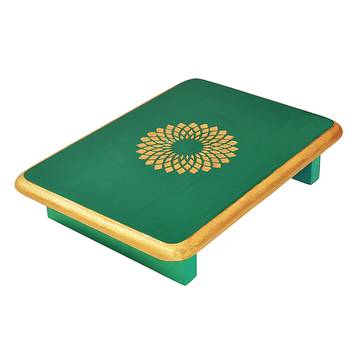 Home Decor Wooden Chowki for Bedroom Living Room Decor Corner Table Bajot 1