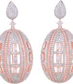 White cubic zirconia earrings