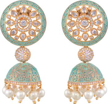 Multicolor cubic zirconia earrings 1