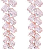 White cubic zirconia earrings