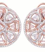 White cubic zirconia earrings